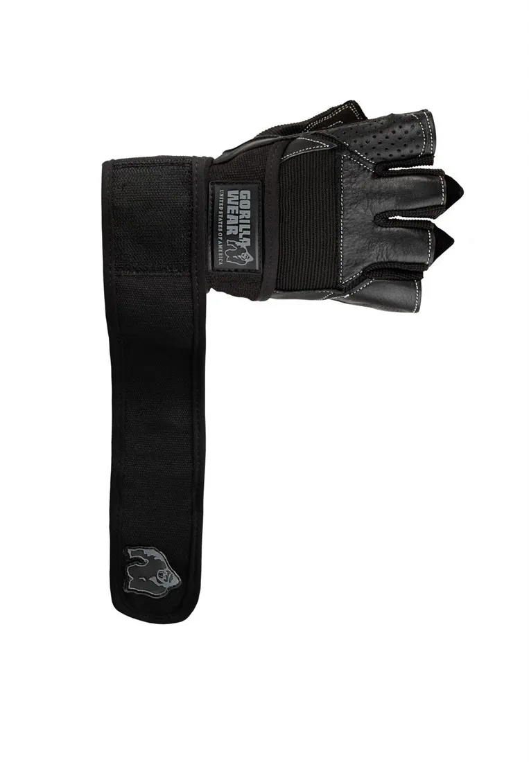 Dallas Wrist Wrap Gloves - Black - S Gorilla Wear