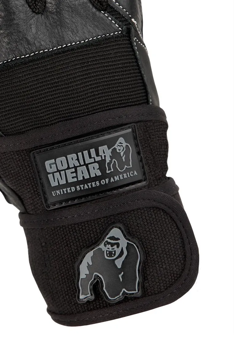 Dallas Wrist Wrap Gloves - Black - S Gorilla Wear