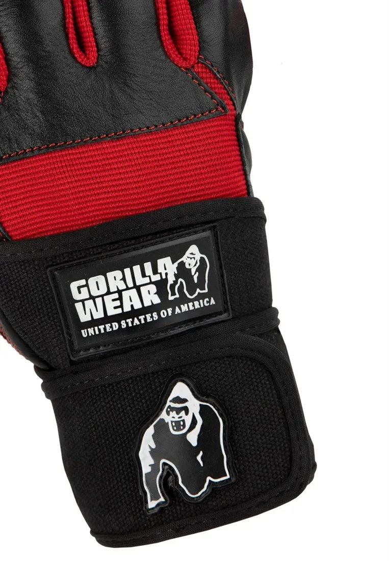 Dallas Wrist Wraps Gloves - Black/Red - S Gorilla Wear