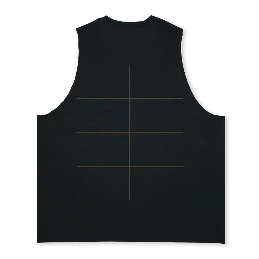 DBVESTTEE Deep Black Oversized Vest.