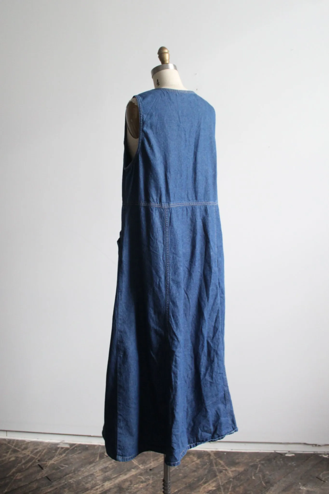 denim maxi dress