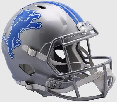 DETROIT LIONS RIDDELL SPEED REPLICA HELMET