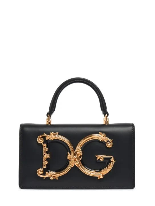 Dolce&Gabbana   Mini DG Girls leather top handle bag 