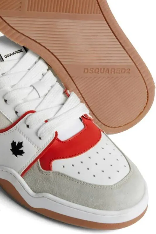 DSQUARED2 logo-embroidered panelled sneakers White