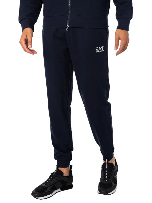 EA7 Chest Logo Zip Tracksuit - Armani Blue