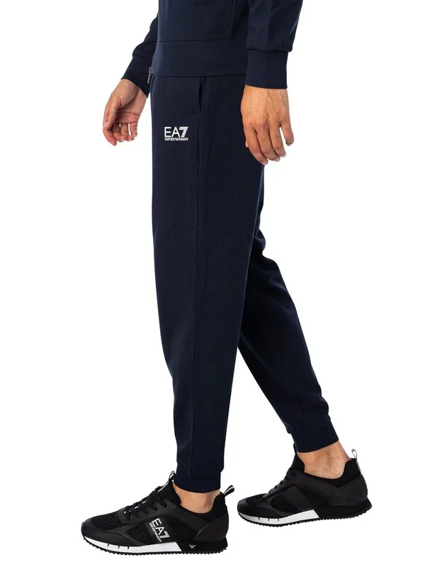 EA7 Chest Logo Zip Tracksuit - Armani Blue