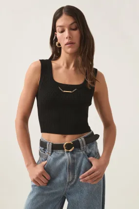 Estella Cropped Knit Tank