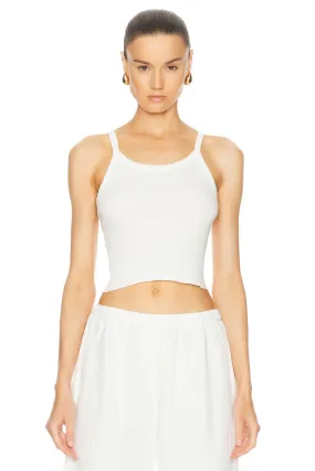 Eterne Cropped Rib Tank Top