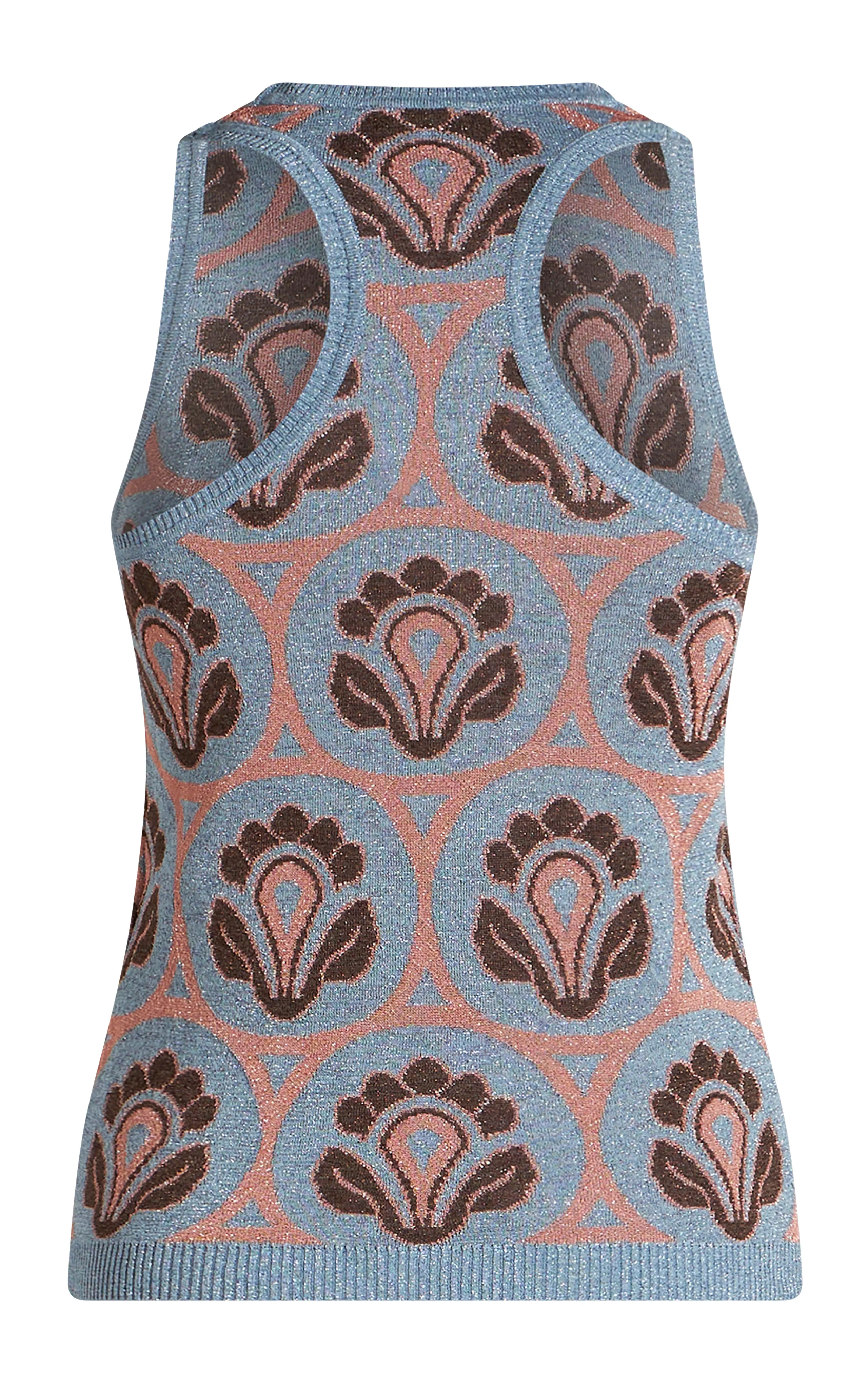 Etro Patterned Knit Tank Top