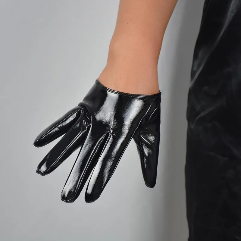 Extra Long Patent Leather Gloves