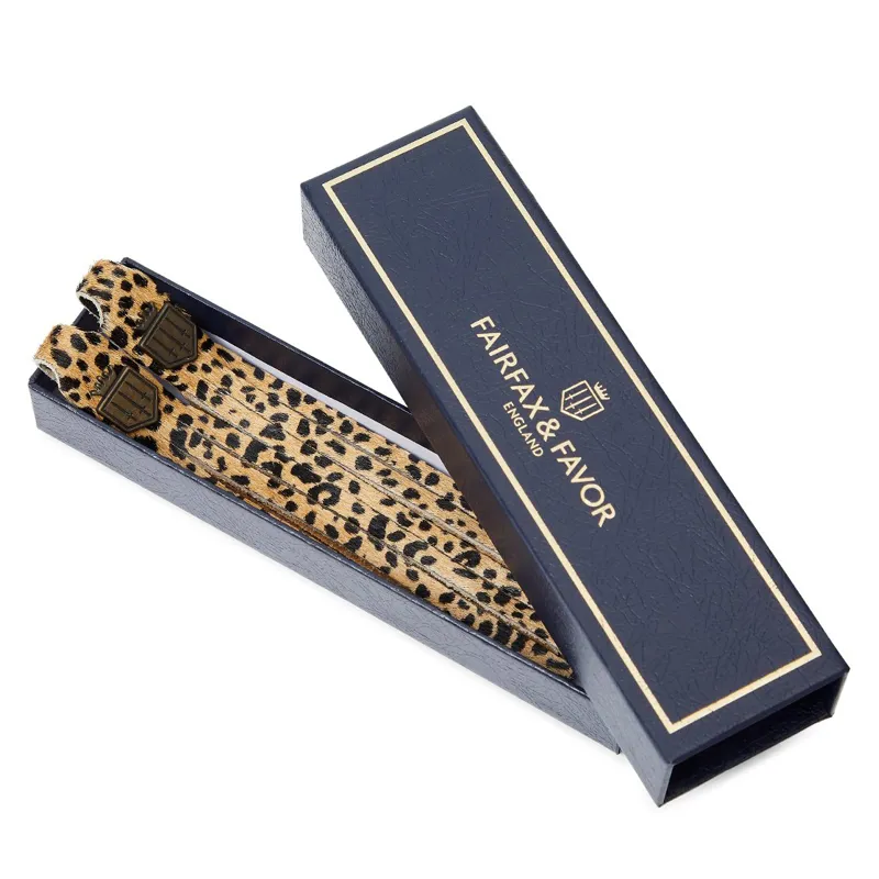 Fairfax and Favor Boot Tassels - Cheetah Haircalf