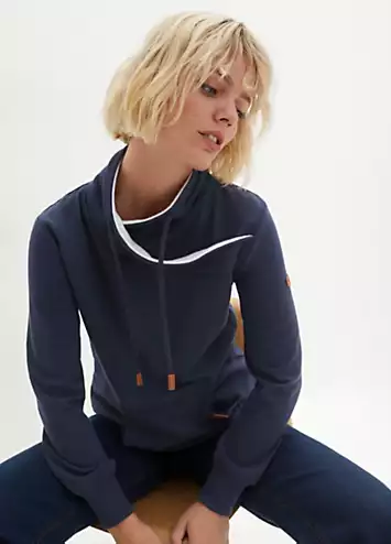 Fleece Collar Sweatshirt by bonprix | Look Again