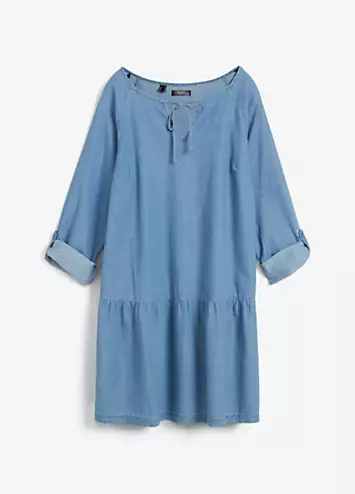 Flounced Denim Tunic by bonprix | Look Again