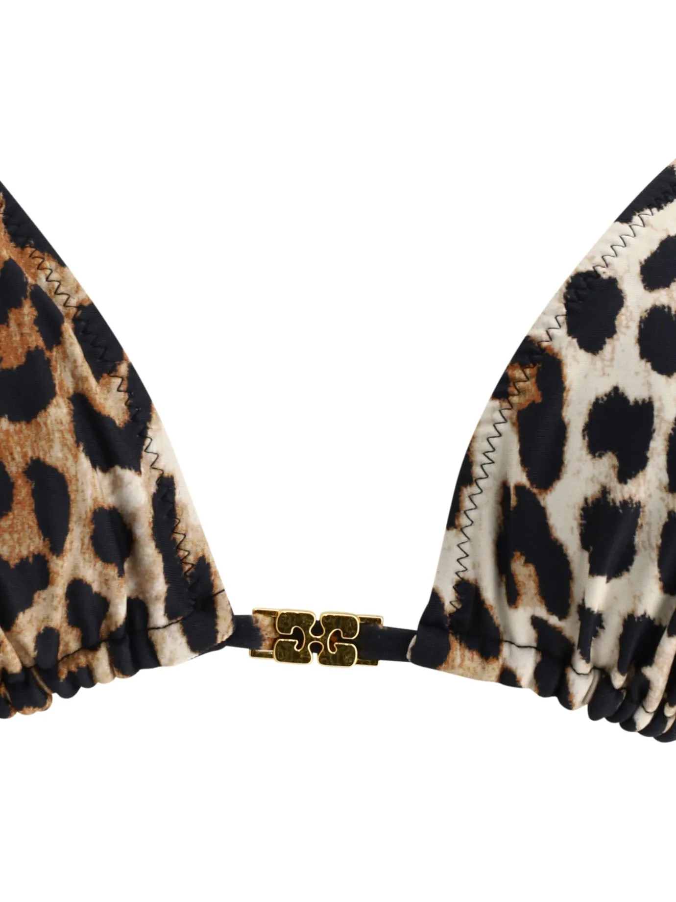 GANNI    Ganni Leopard Print Bikini Top