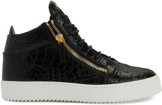 Giuseppe Zanotti high-top leather sneakers Black