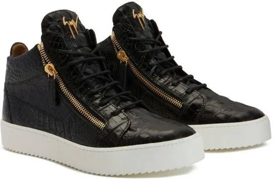 Giuseppe Zanotti high-top leather sneakers Black