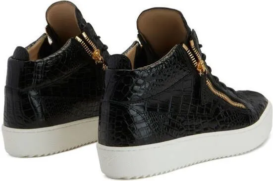 Giuseppe Zanotti high-top leather sneakers Black