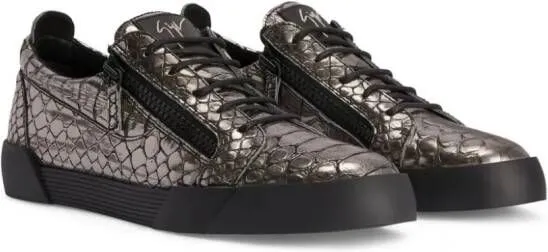 Giuseppe Zanotti The Shark 5.0 metallic low-top sneakers Black