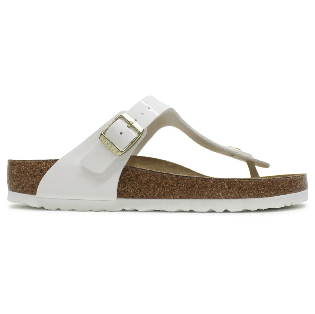 Gizeh Birko-Flor Patent Unisex Toe Post Sandals