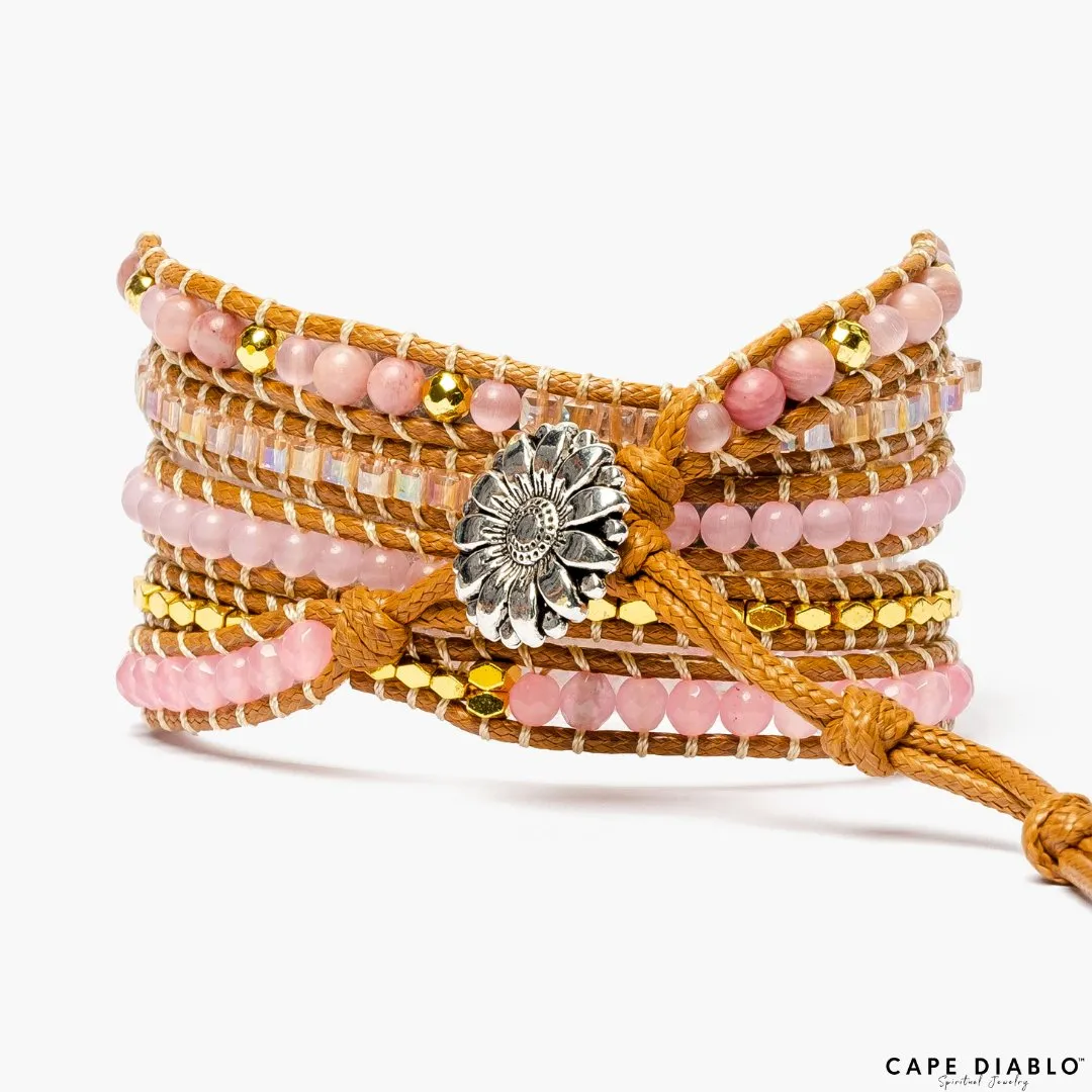 Golden Rose Quartz Bracelet