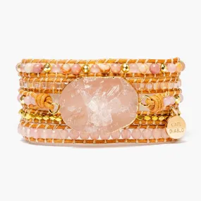 Golden Rose Quartz Bracelet