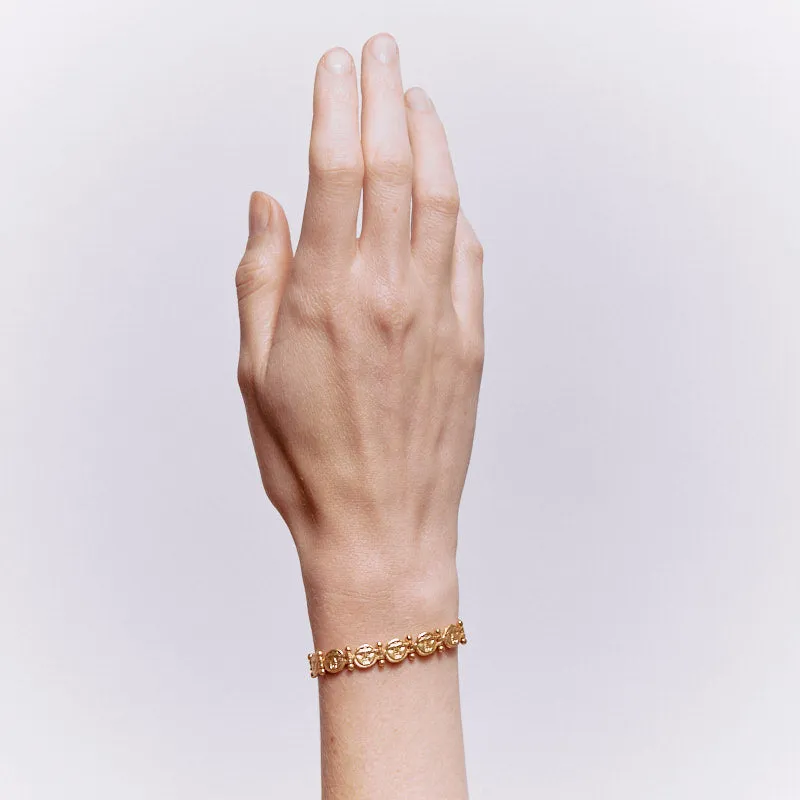 Gorgoneion Bracelet - 18K Gold Plated