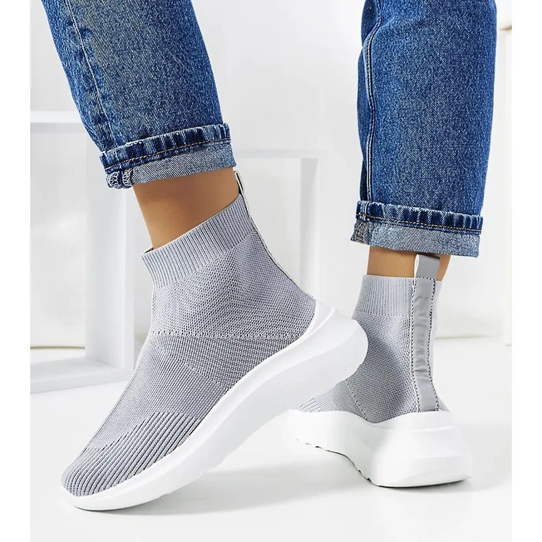 Gray high-top sneakers from Jennifer grey