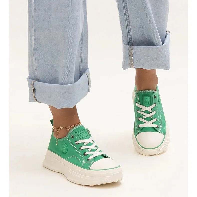 Green massive sneakers Big Star NN274130