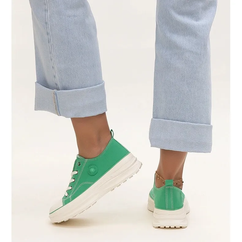 Green massive sneakers Big Star NN274130