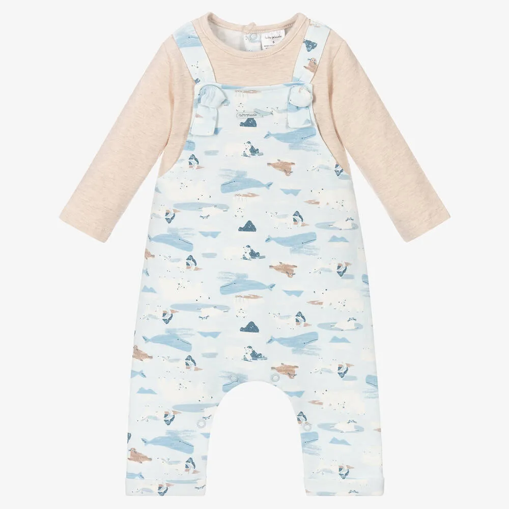 Grey Arctic Animal Baby Romper