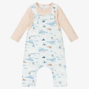 Grey Arctic Animal Baby Romper