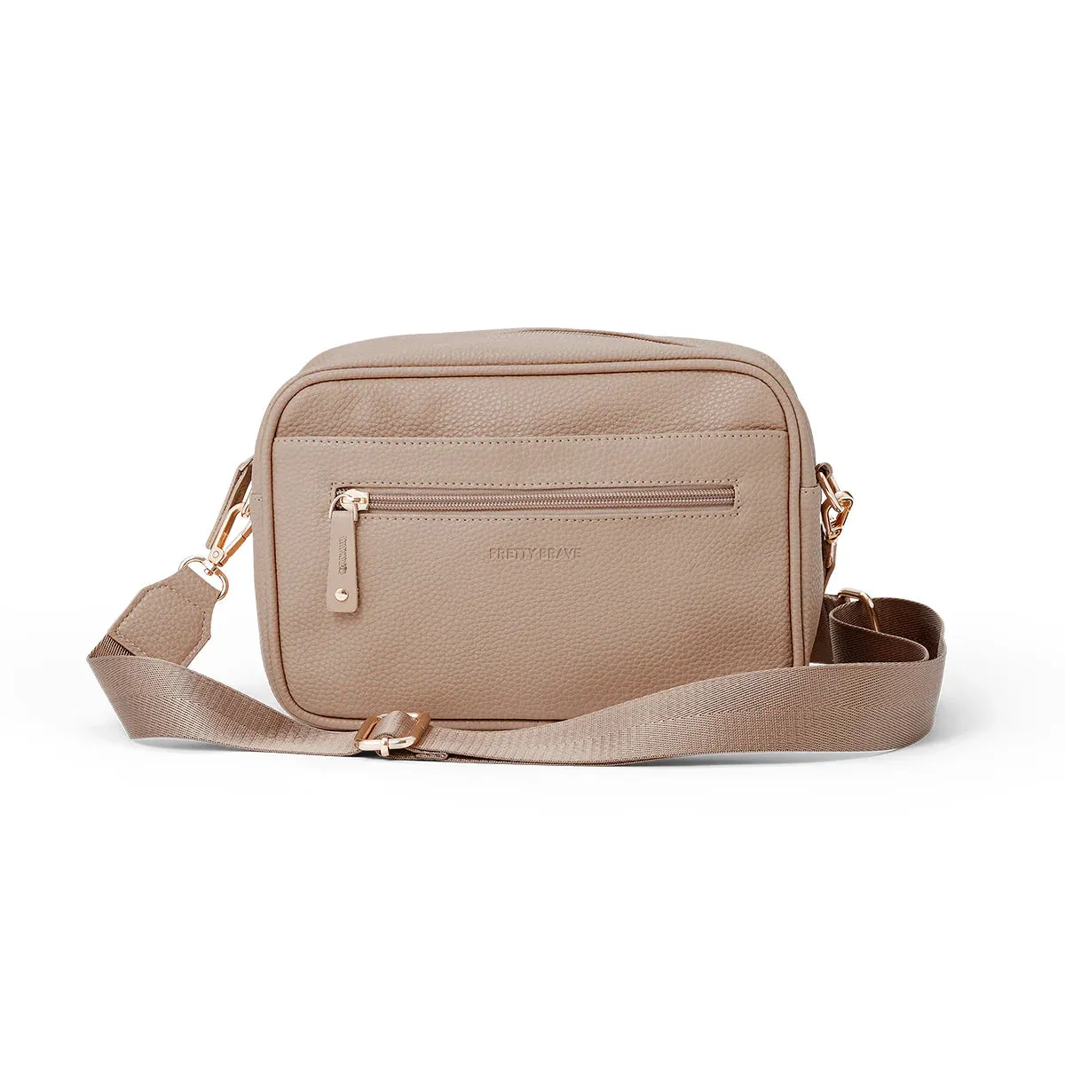 Harper Cross Body Bag || Natural Pebble