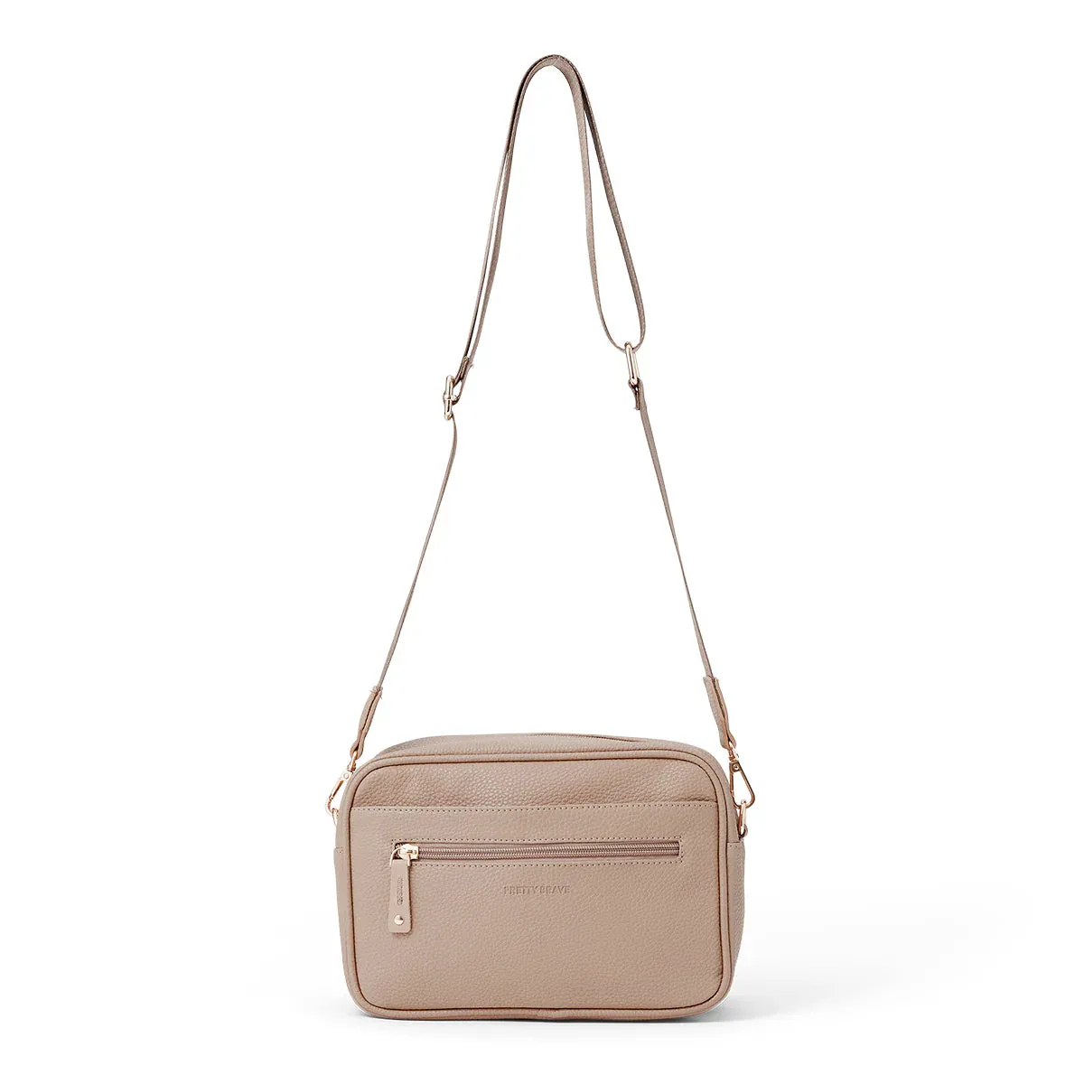 Harper Cross Body Bag || Natural Pebble