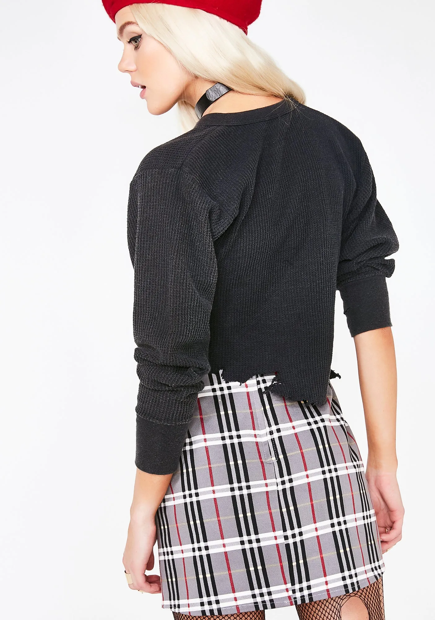 Heritage Check Pelmo Skirt-