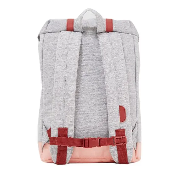 Herschel Retreat Youth Light Grey Red Backpack