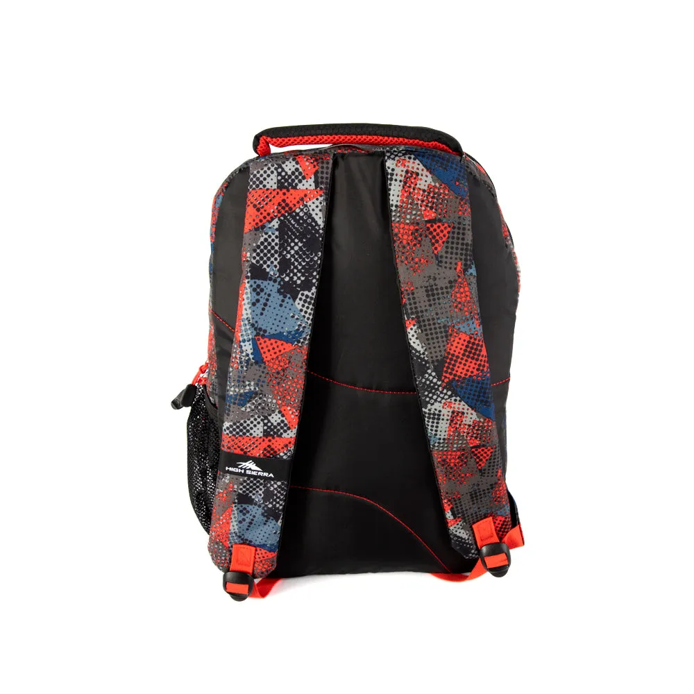 High Sierra Joel Lunch Kit Backpack /Black/Red