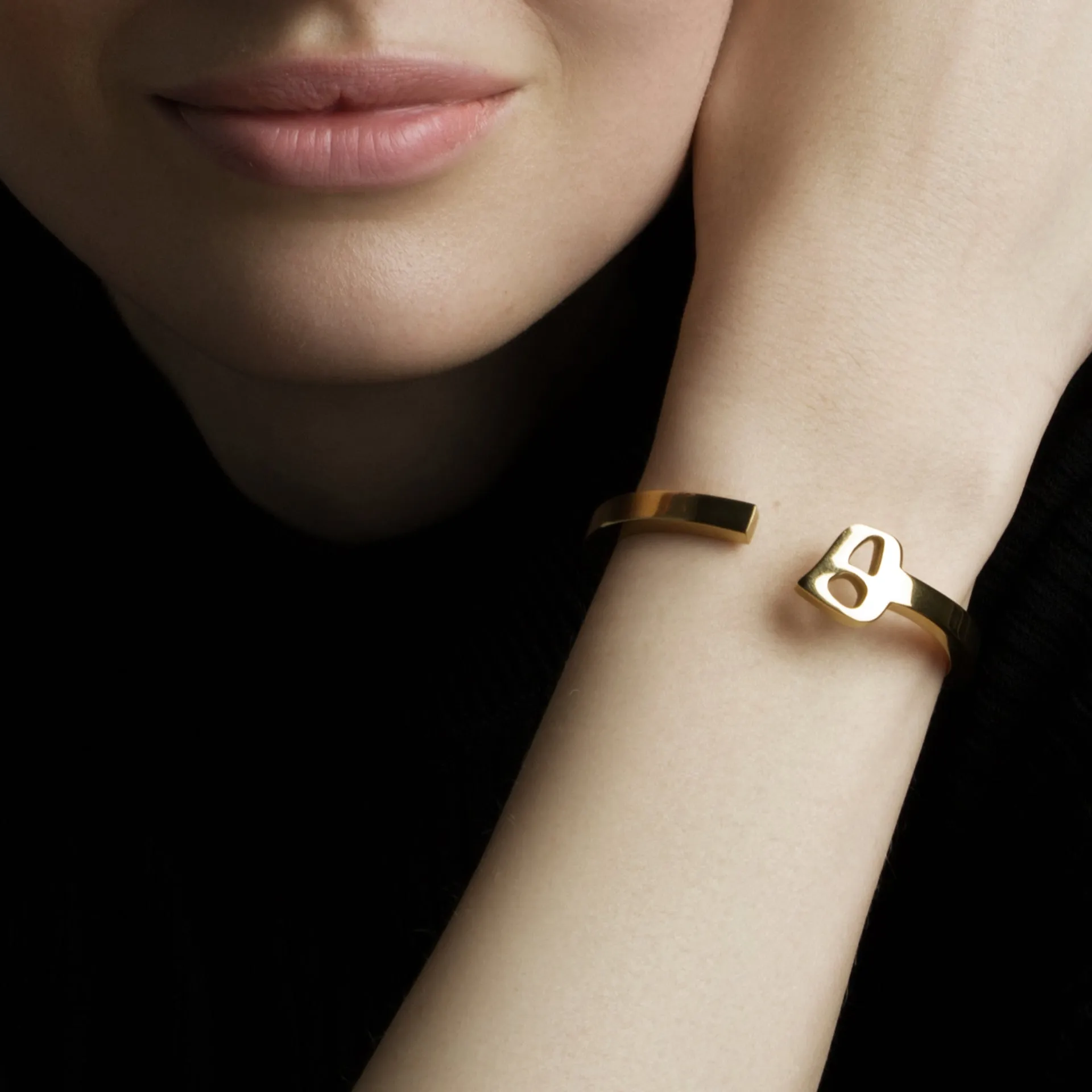 I love you Bracelet Gold Thin