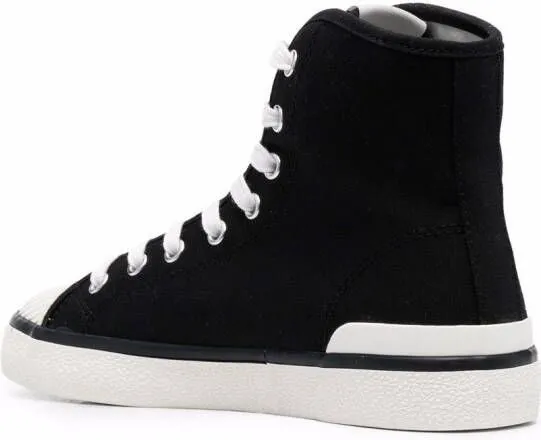 ISABEL MARANT ribbed-toe cap high-top sneakers Black