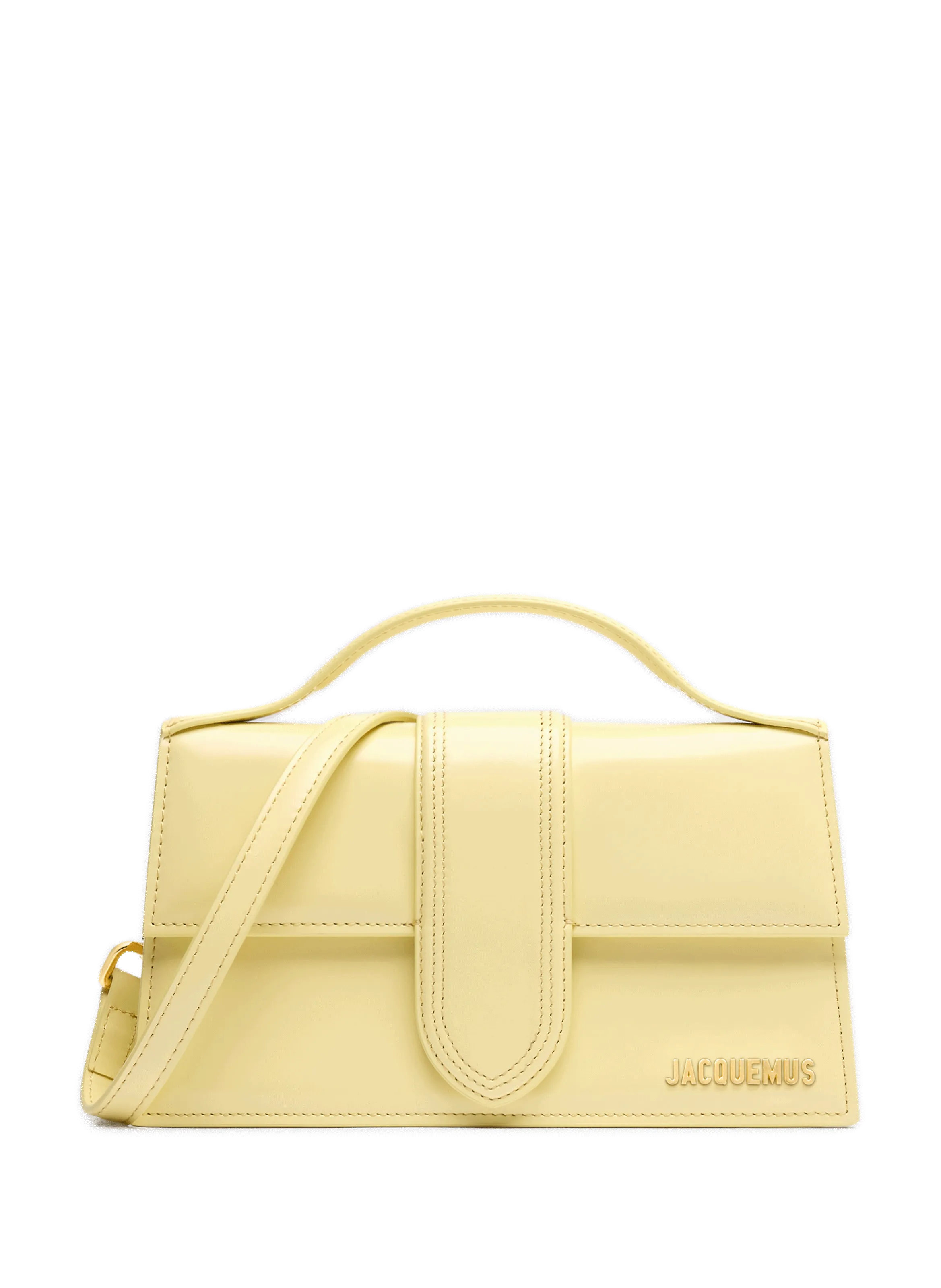 JACQUEMUS  Le Grand Bambino leather bag  - Yellow