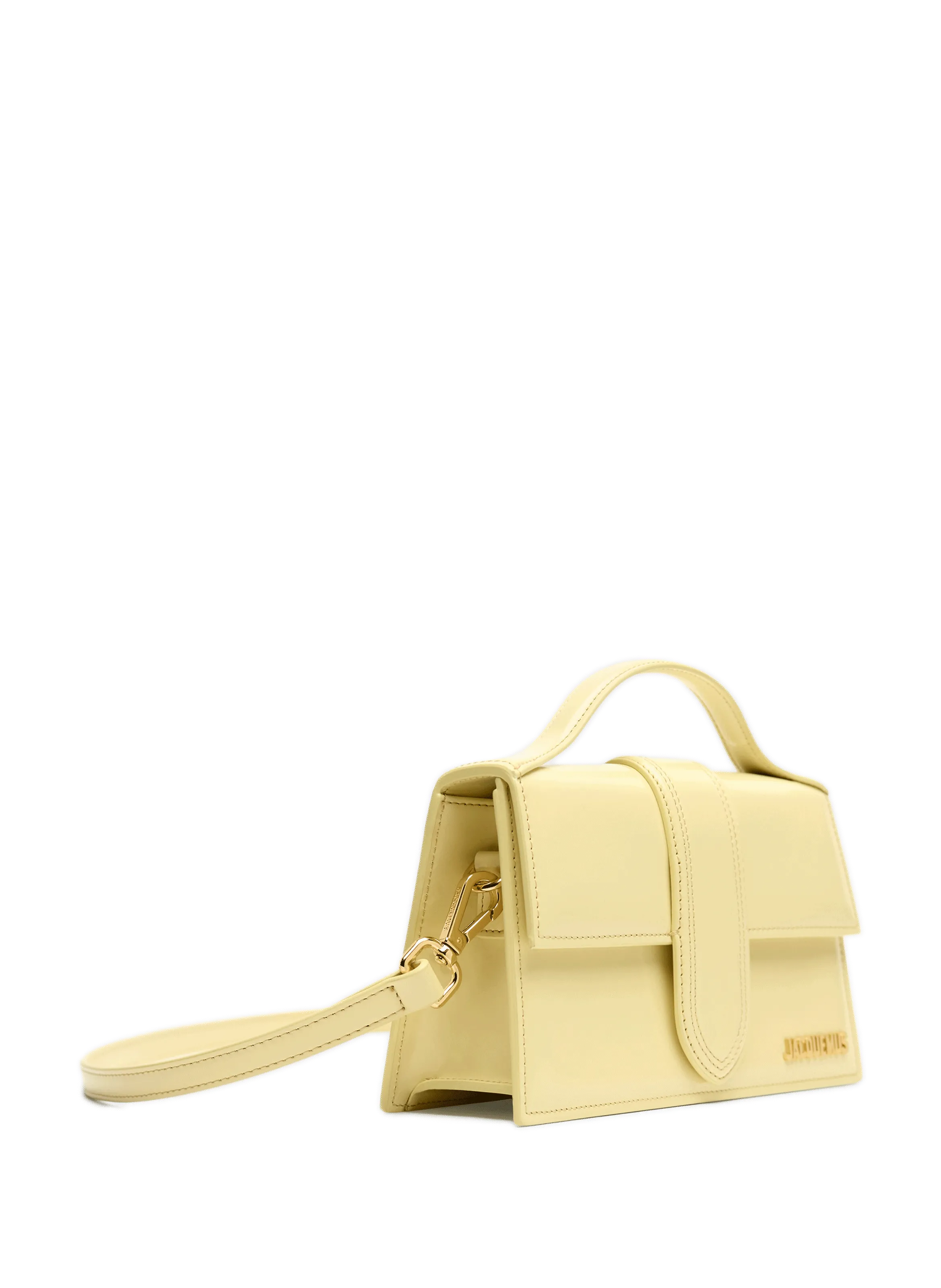 JACQUEMUS  Le Grand Bambino leather bag  - Yellow