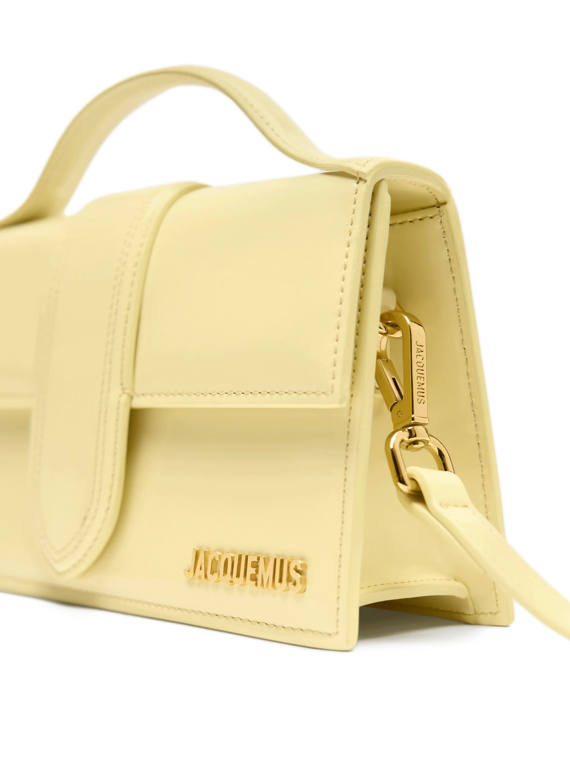 JACQUEMUS  Le Grand Bambino leather bag  - Yellow