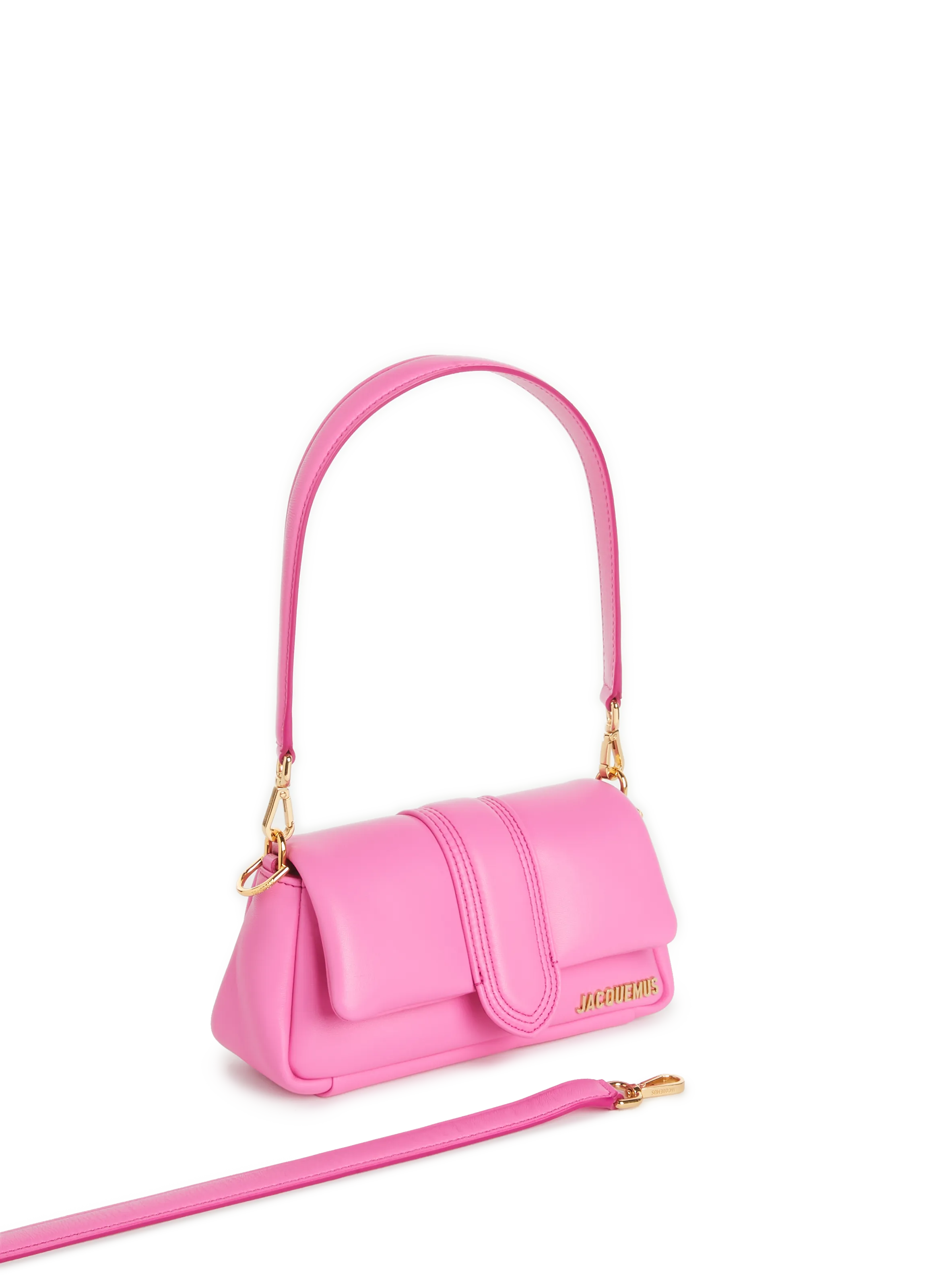 JACQUEMUS  Le Petit Bambimou leather bag - Pink