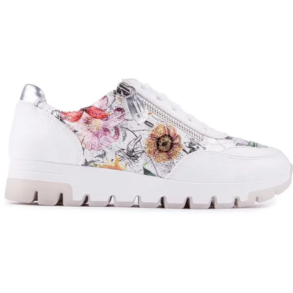 Jana Side Zip Flower Trainers