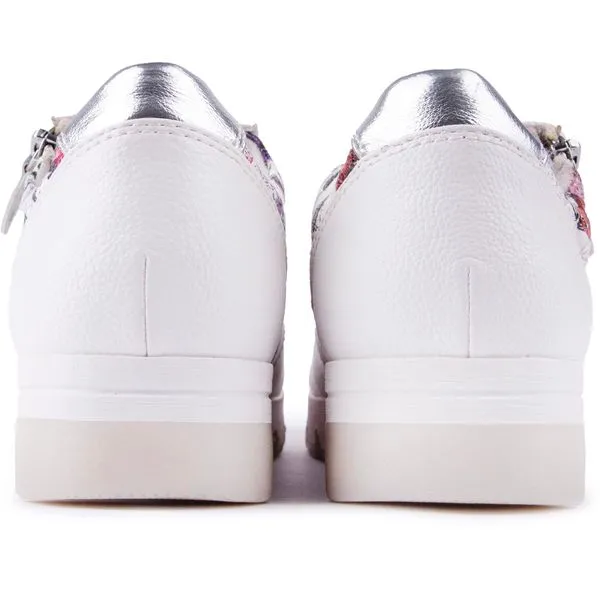 Jana Side Zip Flower Trainers