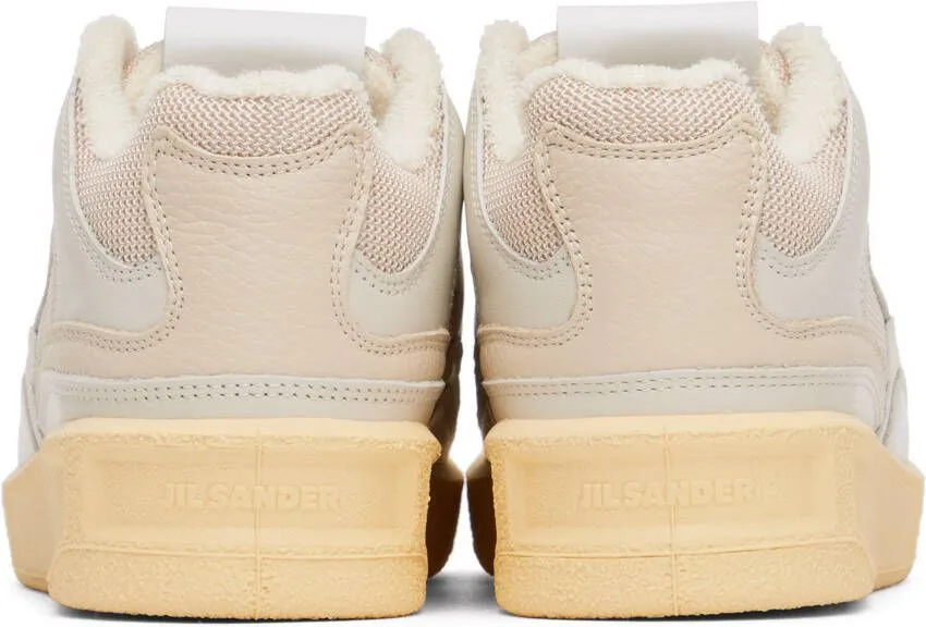 Jil Sander Gray Low-Top Sneakers