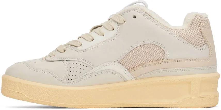 Jil Sander Gray Low-Top Sneakers