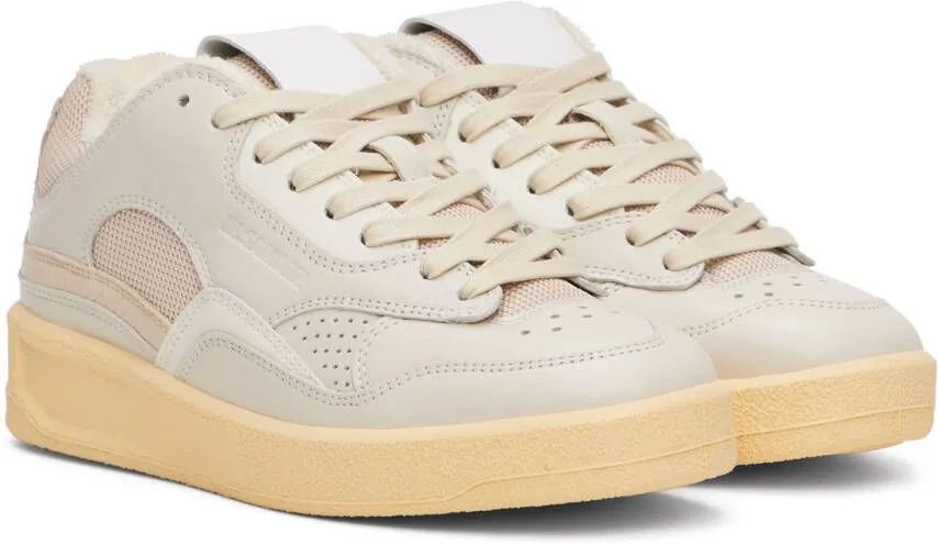 Jil Sander Gray Low-Top Sneakers