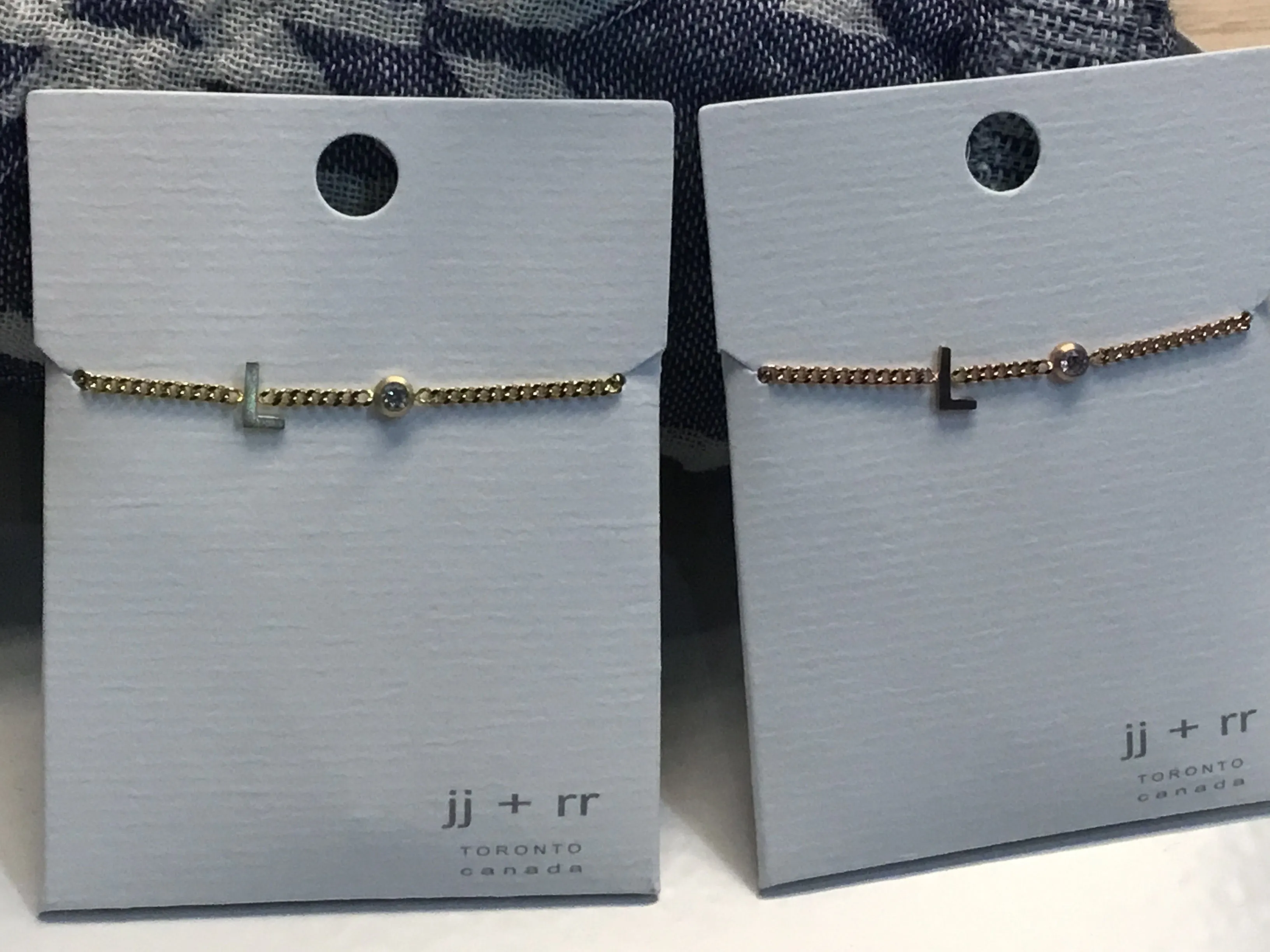 jj+rr - Monogram Bracelet (upper case initial)  Stainless Steel