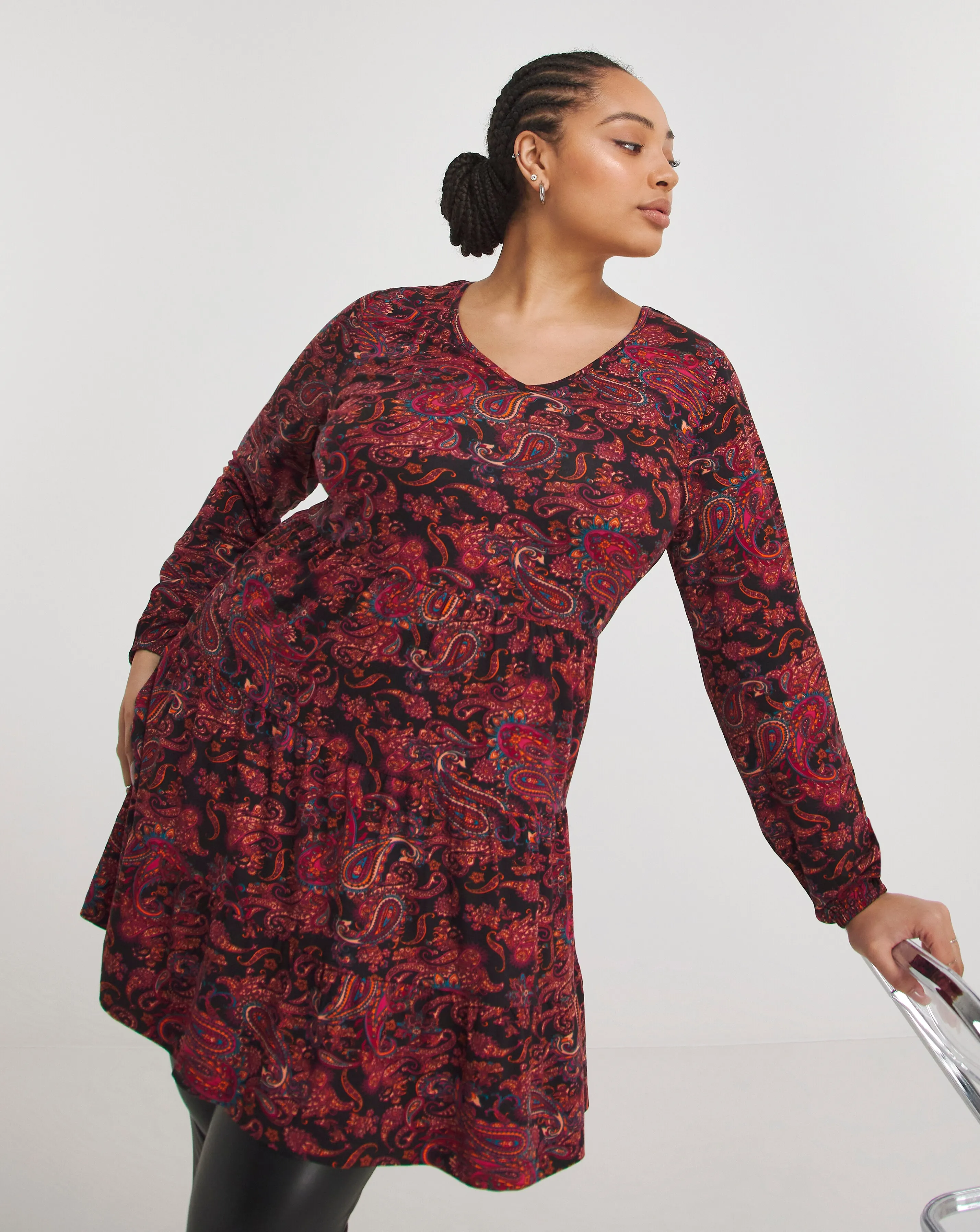 Joe Browns Our Favourite Paisley Longline Jersey Tunic | Simply Be