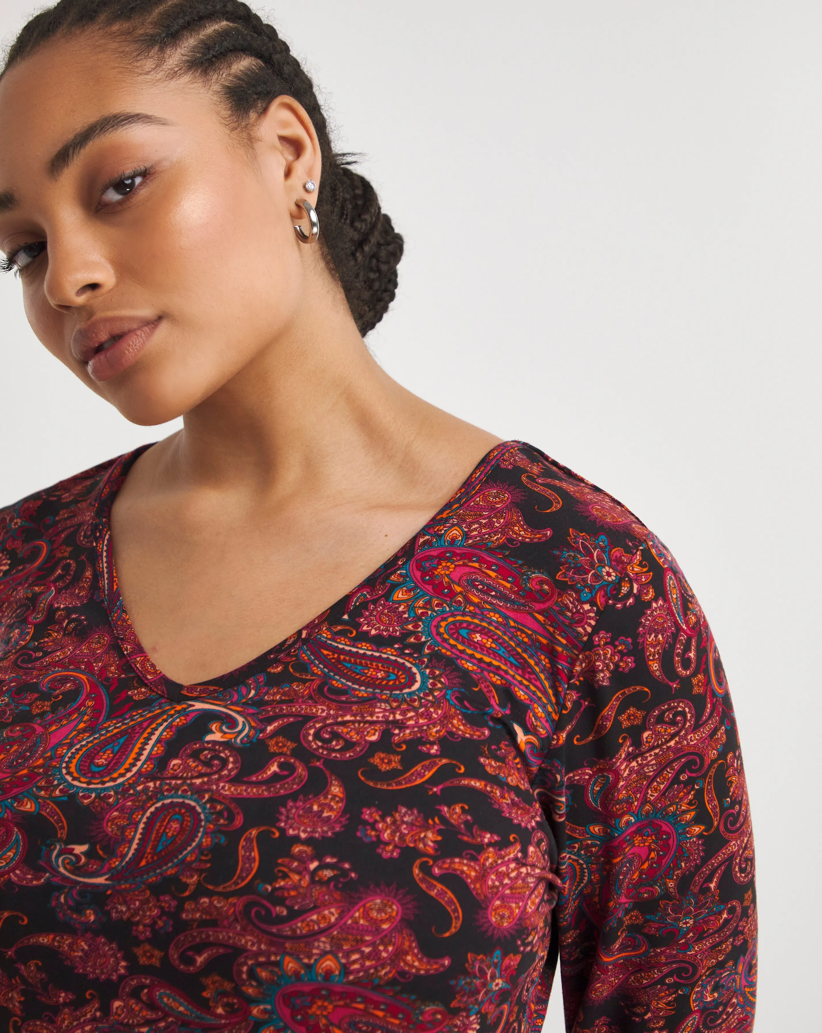 Joe Browns Our Favourite Paisley Longline Jersey Tunic | Simply Be